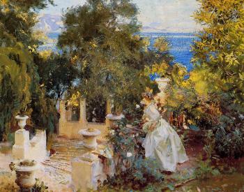 約翰 辛格 薩金特 A Garden in Corfu 約翰 辛格 薩金特 A Garden in Corfu